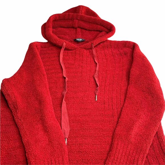 Simply Vera Vera Wang Women’s Burgundy Red Teddie Hoodie Size Large - Picture 3 of 10
